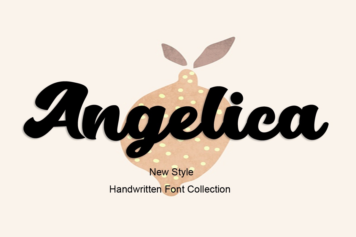 Пример шрифта Angelica #1